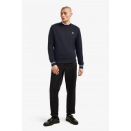 Fred Perry M7535 Azul Marino | Sudadera Cuello Redondo Hombre