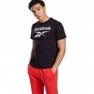 Reebok GS STACKED TEE Negro | Camiseta Logo Hombre