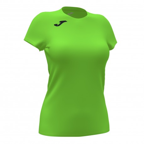 Joma Camiseta Manga Corta Record Ii Verde Flúor | Mujer