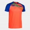 Joma ELITE X SHORT SLEEVE T-SHIRT FLUOR CORAL ROYAL | Hombre  |  Ref.: 103101.047