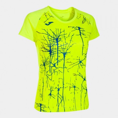 Joma ELITE IX SHORT SLEEVE T-SHIRT FLUOR YELLOW | Mujer |  Ref.: 901647.067