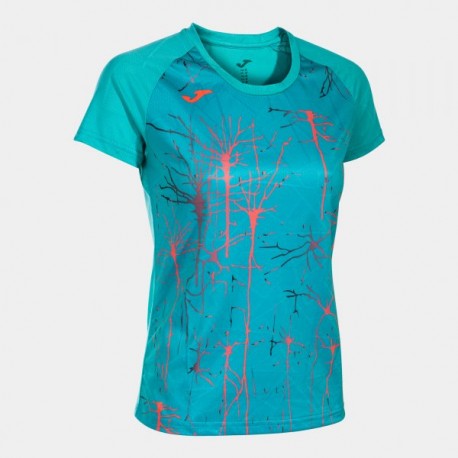 Joma ELITE IX SHORT SLEEVE T-SHIRT TURQUOISE | Mujer |  Ref.: 901647.725