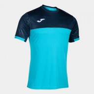 Joma MONTREAL SHORT SLEEVE T-SHIRT FLUOR TURQUOISE-NAVY | Hombre |  Ref.: 102743.013