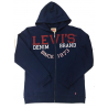 LEVI'S SUDADERA CAPUCHA Y CREMALLERA ZIPPER DEMIN NIÑO AZUL