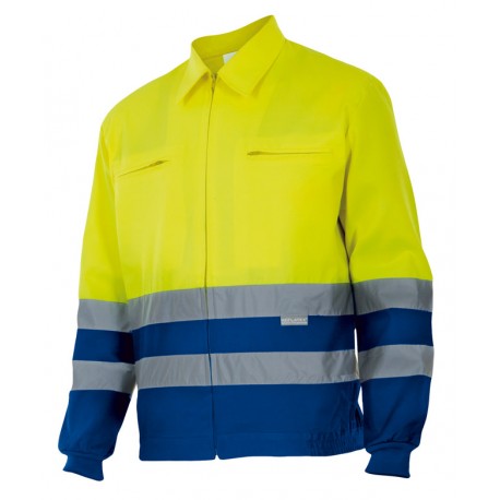 VELILLA CAZADORA AV BICOLOR SUP AMARILLA/AZUL