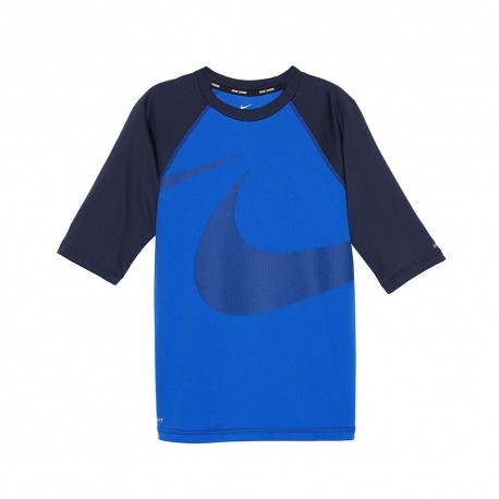 Nike Camiseta Swim Hydroguard Half Sleeves niño azul