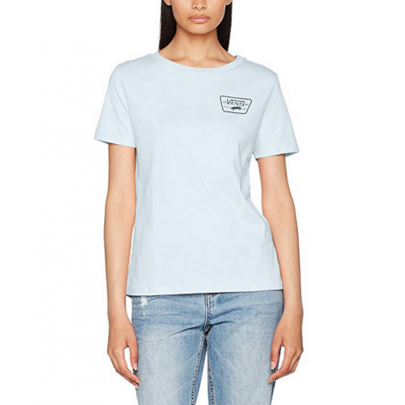 Vans WM Full Patch Crew - Camiseta mujer azul